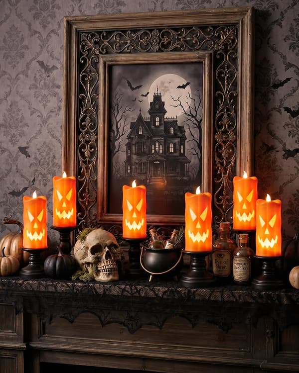 Halloween Spøkelse Gresskar LED-lys, Halloween LED-lysdekorasjon