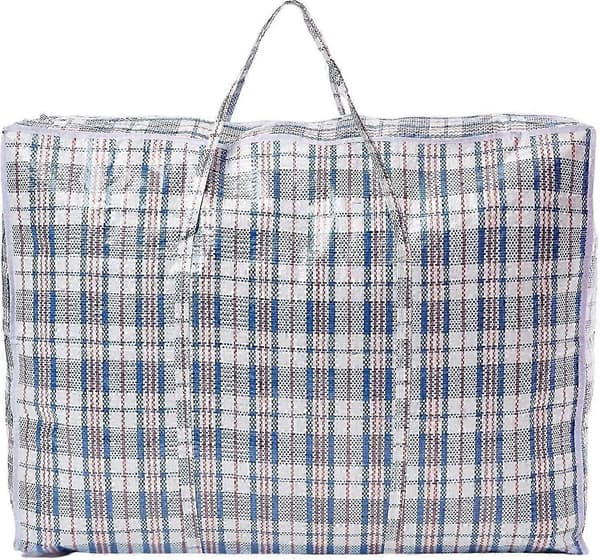 5-pack starka extra stora jumboförvaringsväskor med dragkedja, återanvändbara 60 x 60 cm