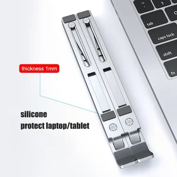 Vikbart laptopställ i aluminium, 11-17,3 tum