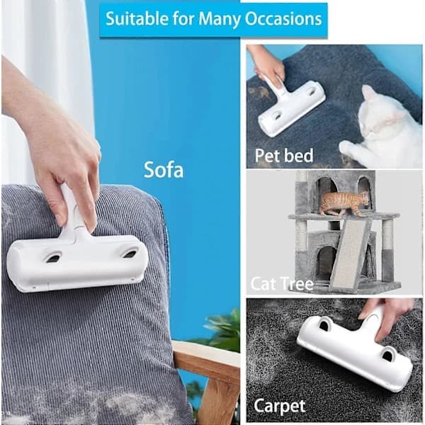 ACE2ACE Fjerner til kæledyrshår til kat og hund, genanvendelig magisk hårfjerner, pelsrulle, epilator (tøj/sofa/bil/seng/tæpper) A335
