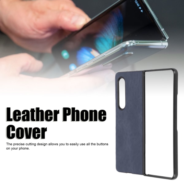 Smartphone- cover i läder Stötsäkert case för Samsung Galaxy Z Fold 3