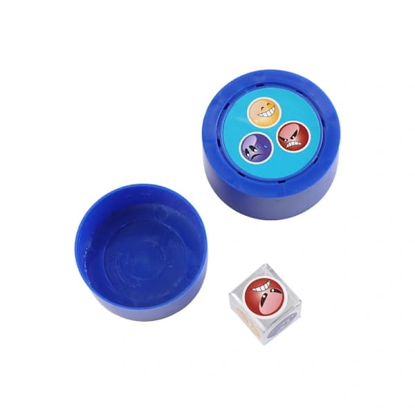 Følelsesterning-triks – Nærbildeillusjonstriks med følelsesansikter, PVC-nyhetsboks, 5,7 cm
