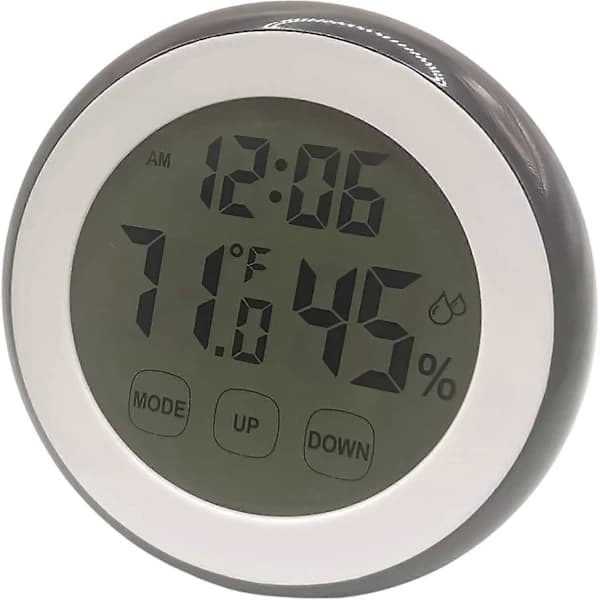 Inomhustermometer, digital hygrometer, rumstermometer, temperatur och