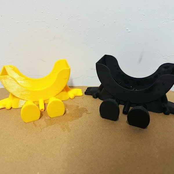 Gul 3-delt håndopvaskesvamp holder, 3D vaskesvamp organizer til køkken
