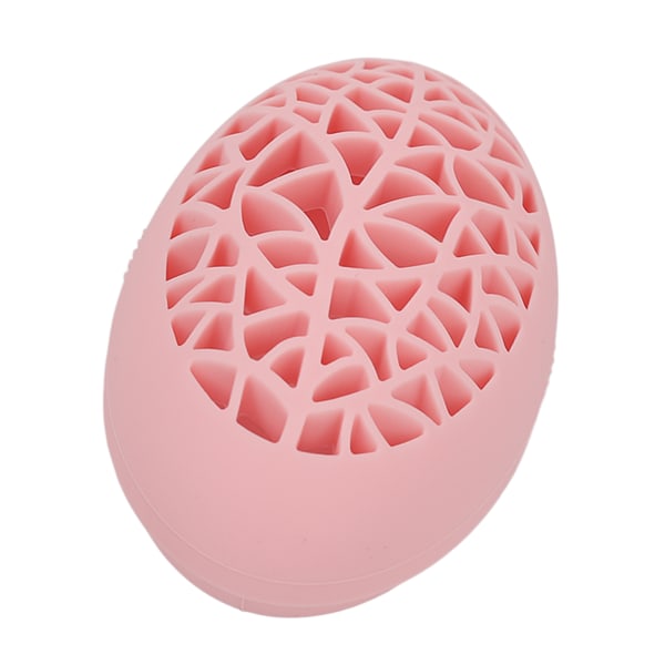 Desktop kosmetisk borste Torkhållare Organizer Rack Professionell mjuk silikon sminkborste rengöringsmatta rosa