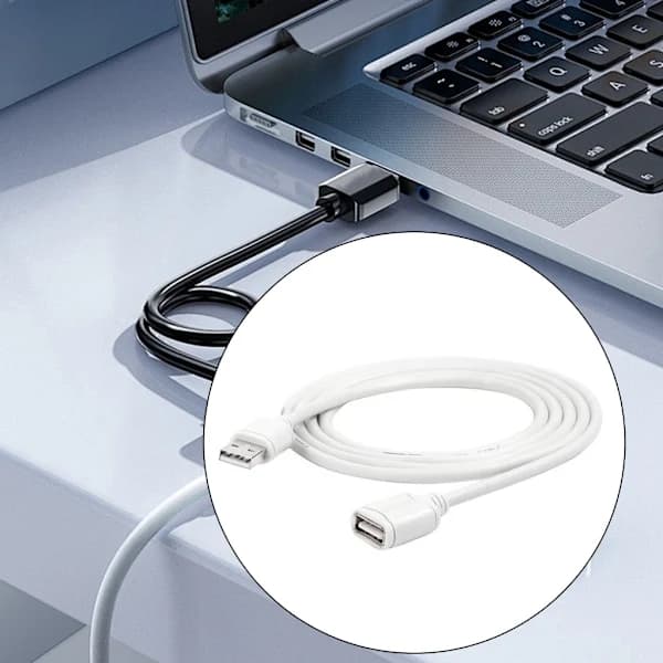 USB 2.0 forlængerkabel han til hun datakabel forlængerkabel til bærbar USB 2m