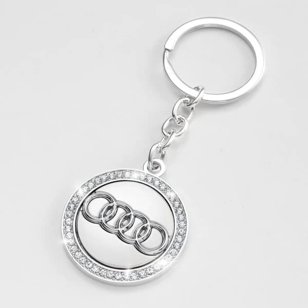 Audi Nøglering Bil Logo Nøglering Diamant Tilbehør Egnet Til