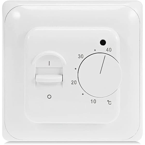 Manuel gulvvarmetermostat med AC 220V 16A probe, mekanisk gulvvarmetermostatcontroller
