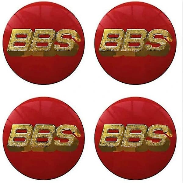 Bbs hjulnavkapsel emblem 4 st set 65mmbbs billogotyp dekal aut