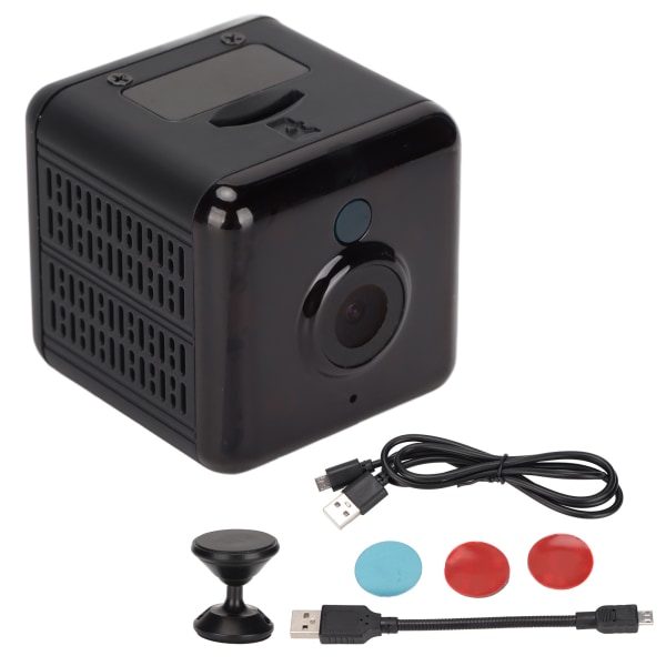 A18 Mini WIFI-kamera Night Vision hemsäkerhetskamera med basställ för baby
