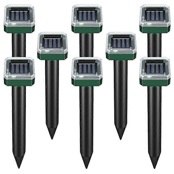 8-pack solcellsdriven ormavvisare för utomhusbruk, ultraljudsormavvisare, solcellsdriven ormavvisare f