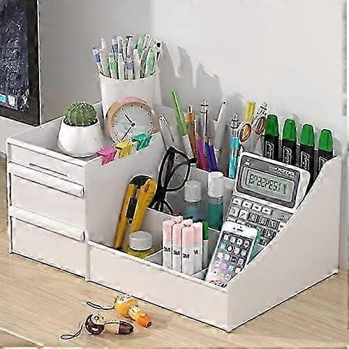 Makeup Organizer med Skuffer Vanity Opbevaring til Læbestift, Børster, Neglelak & Smykker