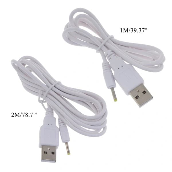 Højtydende 5V USB til DC 2.5x0.7mm strømkabel USB 2.0 DC-stikkabel 1m