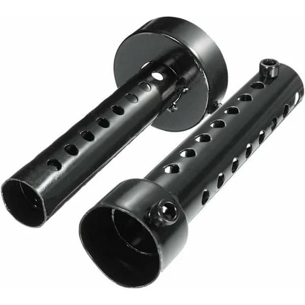2 stk. 48 mm universel motorcykeludstødning lyddæmper DB Killer udstødningsrørsystem