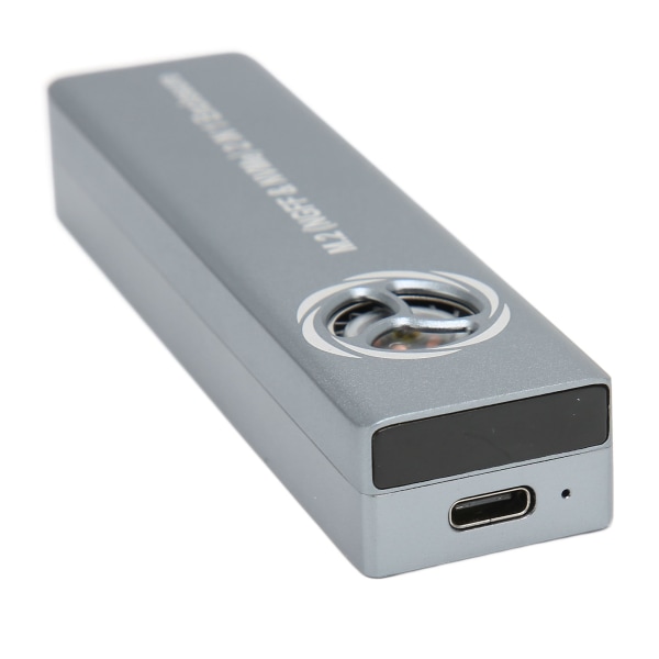 NVME-hölje M.2 NVME NGFF Dual Protocol 2 i 1 USB3.1 GEN2 10 Gbps SSD-hölje för höghastighetskylning med tyst fläkt
