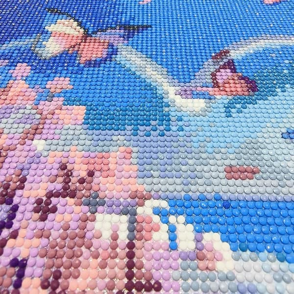 Diamantmaling for voksne, 30x40 cm hjerteformet krystalldiamant