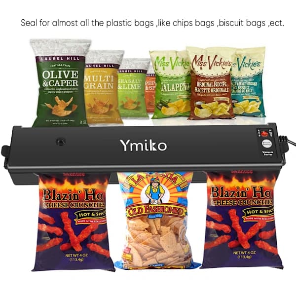 Vakuumförseglare, Ymiko Vakuumförseglare Bärbart Kompakt Vakuumförpackningssystem för Vakuumförpackning