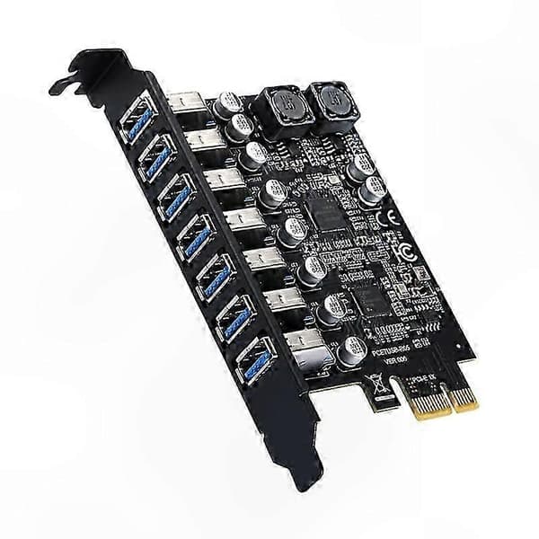 PCI-E - 7-porttinen USB 3.0 -laajennuskorttisovitin USB 3.2 -tuella