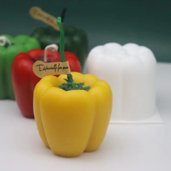 Stearinlysformer stearinlys DIY silikonform chili