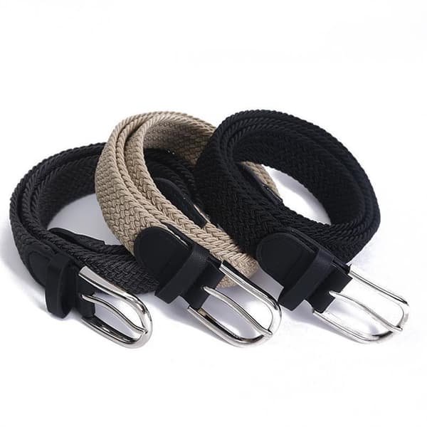 Bälte canvas tyg - W26-W36 - Välj färg - Relax bälte - Elastisk Khak Khaki one size