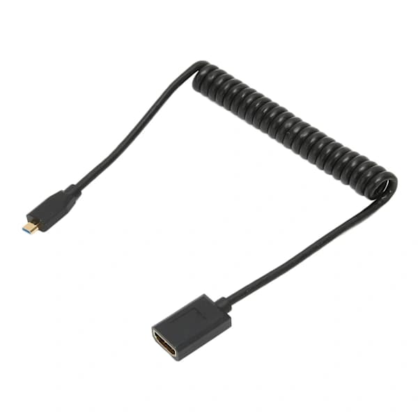 HD multimediegrænsefladekabel mikro til hun 8K 60Hz 48Gbps spiralvideoadapterkabel til tablet-tv-kamera