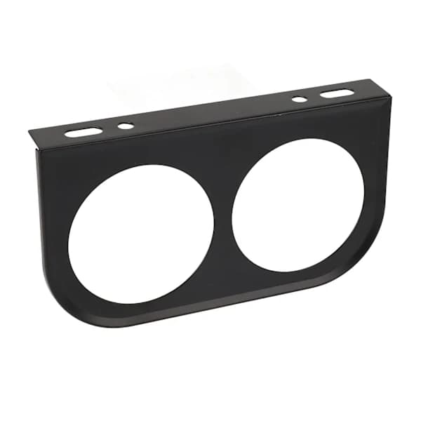 2-hullers målerpanel Måler 2‑1/16 tommer 52MM Universal Metal Bilmåler Montering Instrumentbræt Sort