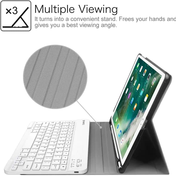 iPad-tangentbordsfodral 10.2 för iPad 9:e/8:e/7:e generationen
