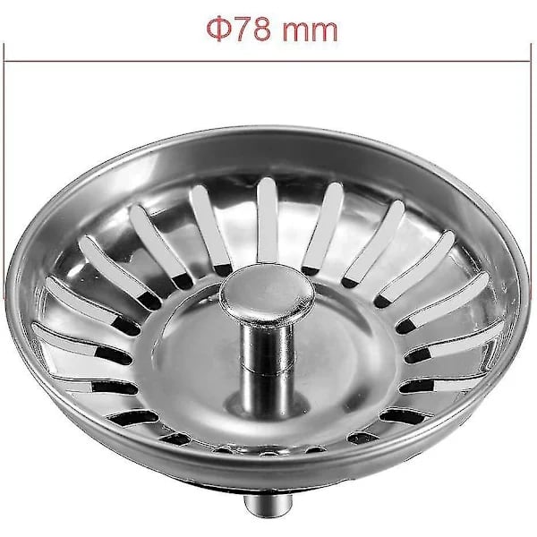 Diskho Silplugg 80 mm, 1 st Korgsil Diskho Avloppsplugg Ersättning