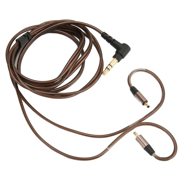 Ersättningshörlurskabel Guldpläterad 3,5 mm kontakt Förlustfri OFC-hörlursuppgraderingskabel för IRock A8 3,9 fot