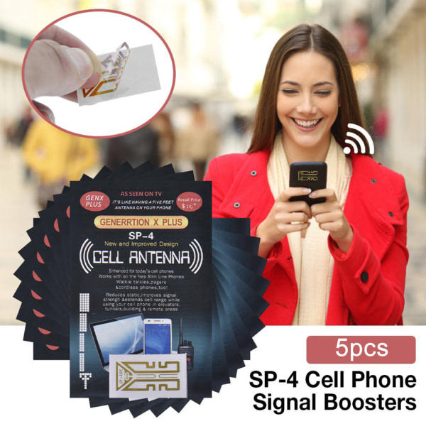 10st Mobiltelefon Signalförstärkardekal Smartphone Mobiltelefon Antennförstärkardekaler för stuga hem och kontorsbil