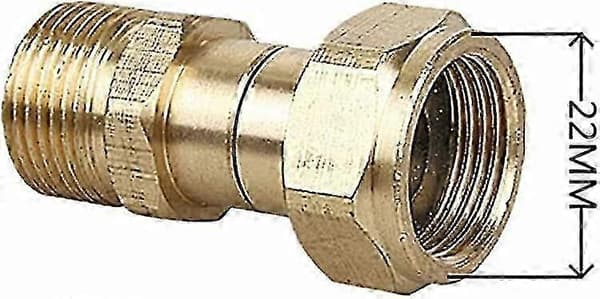 Højtryks messing drejeled vaskekobling (3000 PSI) til bilvask UK