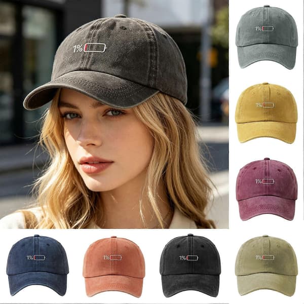 Baseballcaps – Lavt batterimønster Justerbar Retro – for utendørs solskjerming