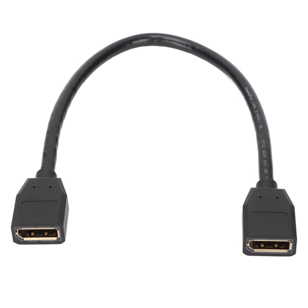 DP till DP-kabel hona till hona Support 8K vid 60Hz 4K vid 120Hz DisplayPort-förlängningssladd för TV-bärbar dator 11,8in
