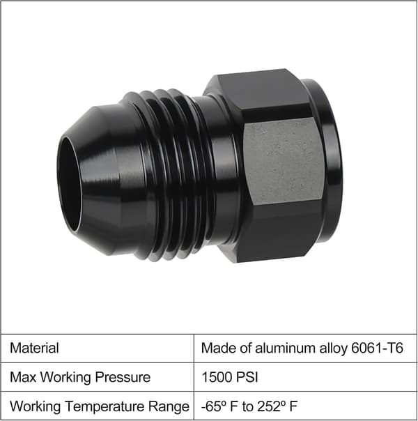 EVIL ENERGY 6AN hun til 8AN han flare-reducer/udvider adapter-fitting