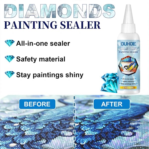 Diamantmaleri Lim Kunst Håndverk Malerier Puslespill Forsegling 100ml 100ML