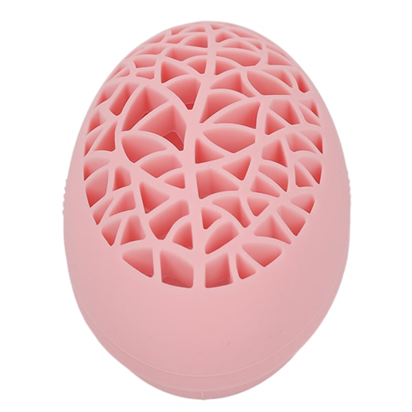 Desktop kosmetisk borste Torkhållare Organizer Rack Professionell mjuk silikon sminkborste rengöringsmatta rosa