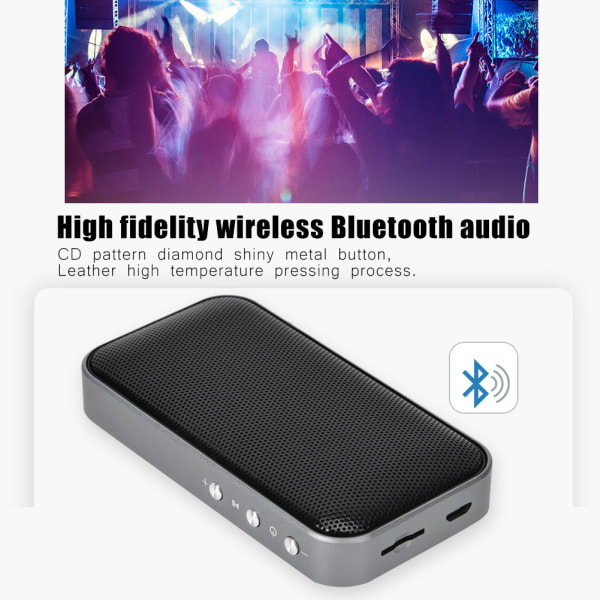 AEC Smart Mini Bärbar Bluetooth högtalare med TF-spelare och volymkontroll BT-209 Svart