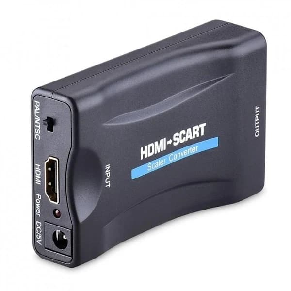 HDMI til SCART-konverteradapterboks sort