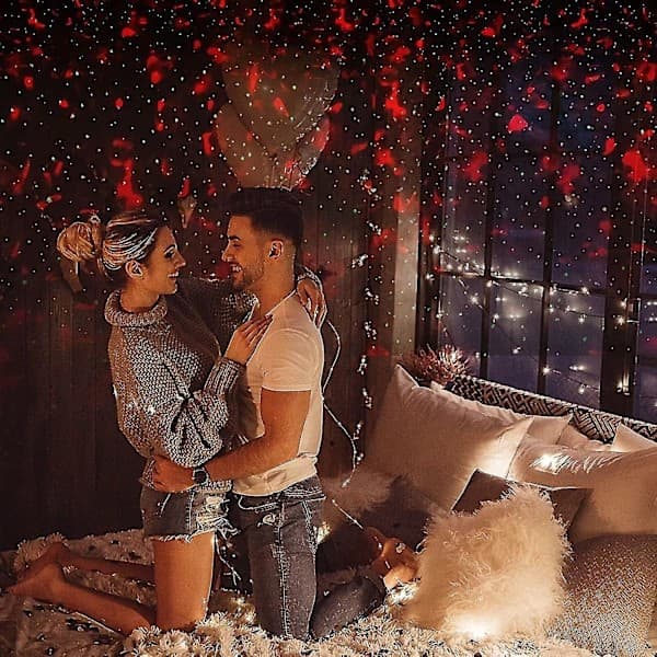 Galakseprojektor, Stjernelysprojektor LED-lys Soverom Med Bluetooth