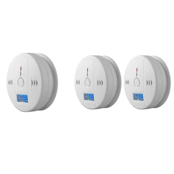 2-pakkaus savu- ja häkävaroitin LCD-näytöllä A