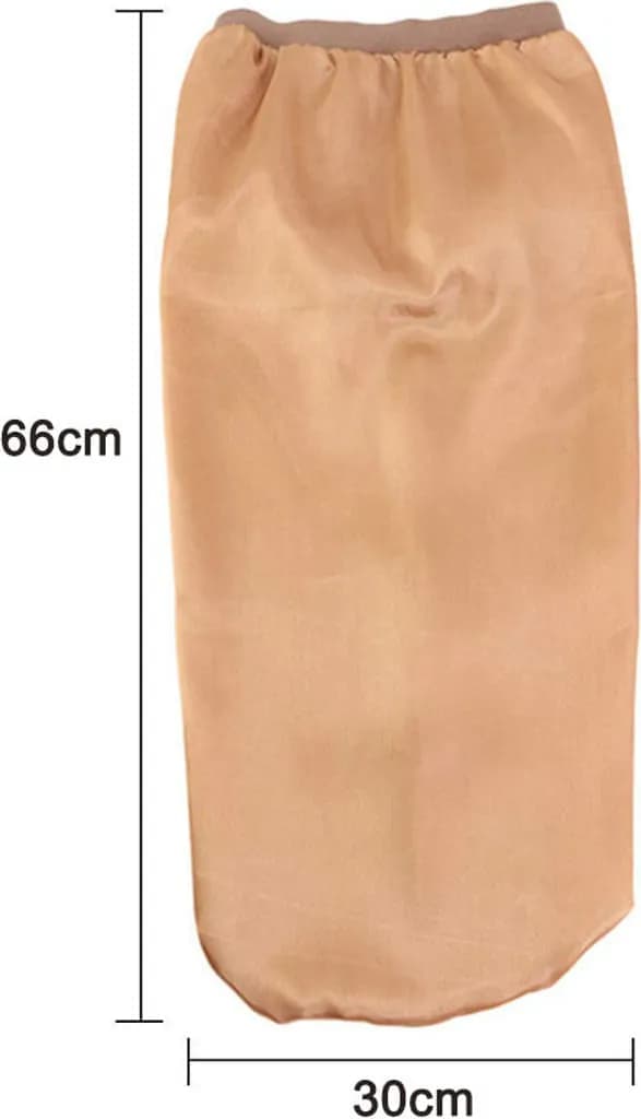 Lång Satin Sovmössa Långt Hår Lös Sovmössa med Mjukt Elastiskt Band för Kvinnor Dreadlocks Lockigt Hår (Färg Guld)