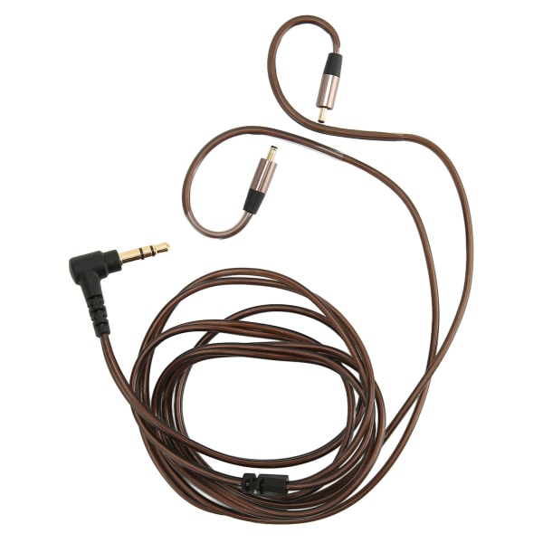 Ersättningshörlurskabel Guldpläterad 3,5 mm kontakt Förlustfri OFC-hörlursuppgraderingskabel för IRock A8 3,9 fot