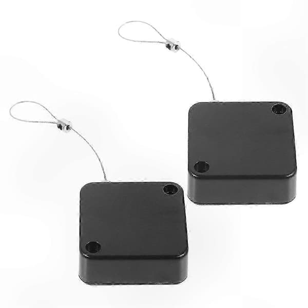 2-pack infällbart kabellås med ståltråd för stöldskydd och förlustskydd av elektroniska enheter