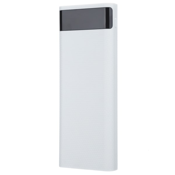 Snabbladdningsversion 8x18650 Power Bank Case USB DIY Kit Shell Batterihållare Laddningslåda Vit