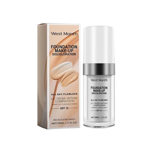 30ML fargeendrende foundation langvarig vanntett oljekontroll