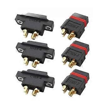 XT60EWM XT60WF Forgyldte RC Batteristik Han/Hun Stik til FPV Drone Quadcopter 3 Par