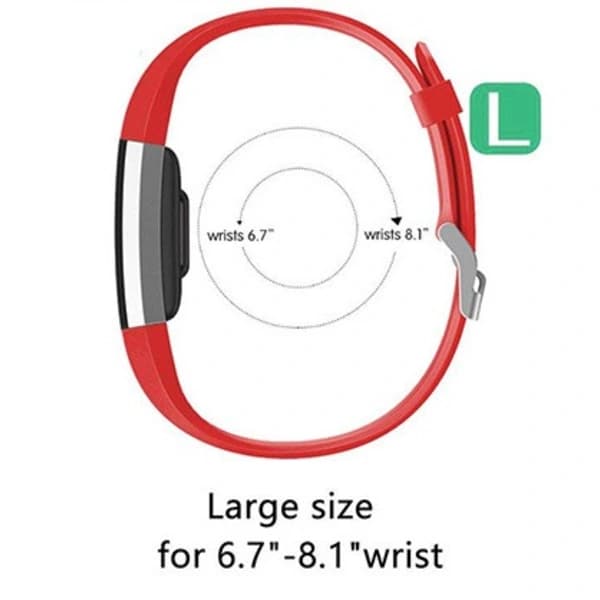 (L) 3-pakning Fitbit Charge 2 erstatningsremmer, for kvinner/menn