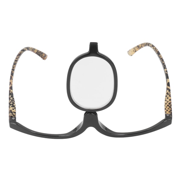 Enkelsidiga sminkglasögon med förvaringslåda Case Flip Kosmetisk förstorande sminkglasögon +4,00