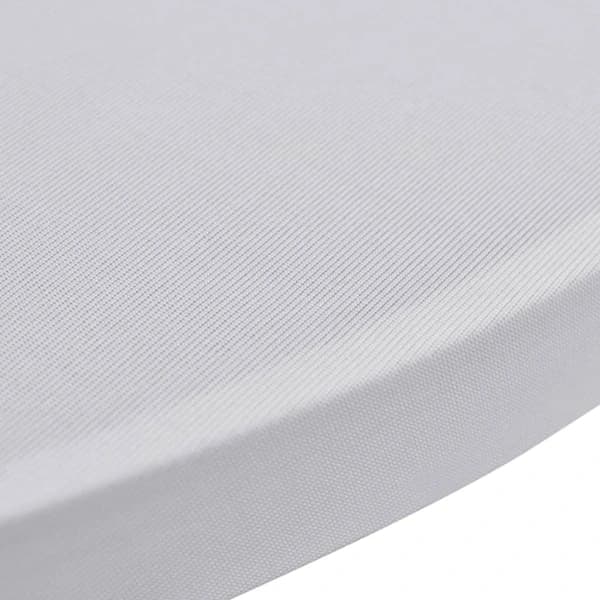 vidaXL Överdrag för ståbord Ø60 cm vit stretch 4 st Vit