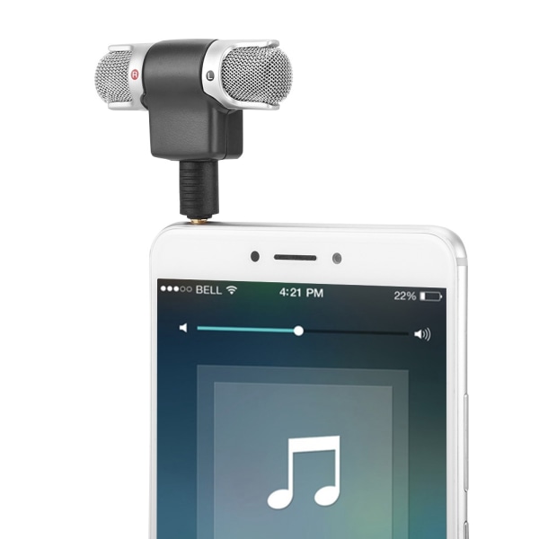 3,5 mm Mini Mic Digital Stereo Mikrofon Professionell handhållen extern trådlös mikrofon